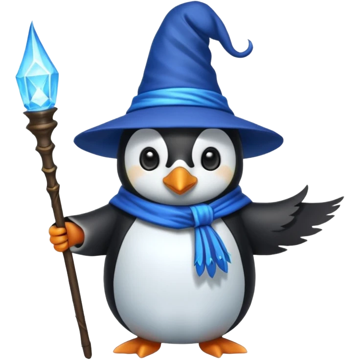 Penguin Wizard emoji