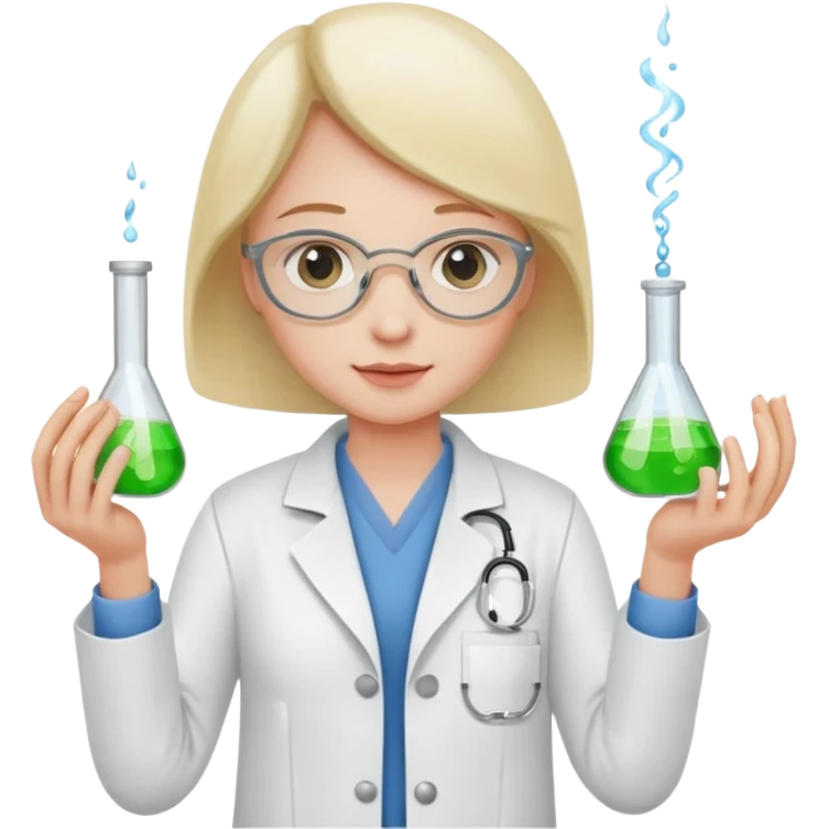 pathology-themed lab technician emoji
