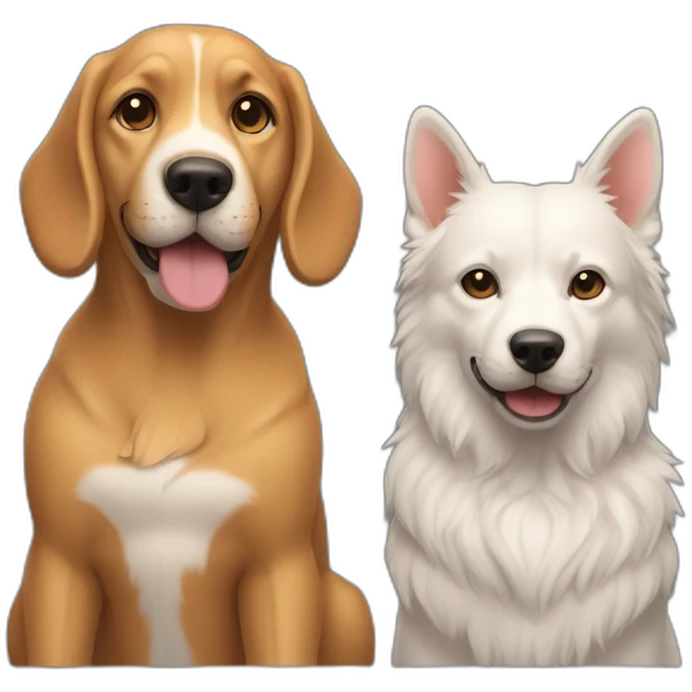 Chien et chat emoji