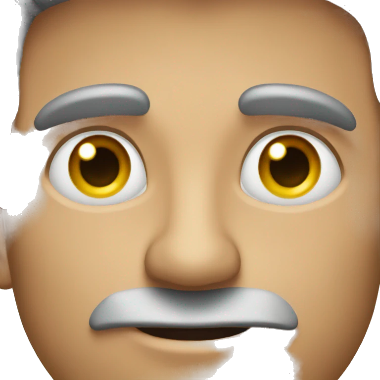 Man with big eyes emoji