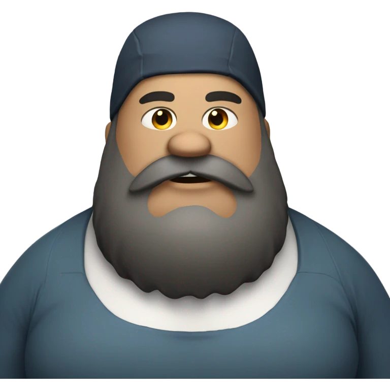 Incredibly overweight bearded shark emoji