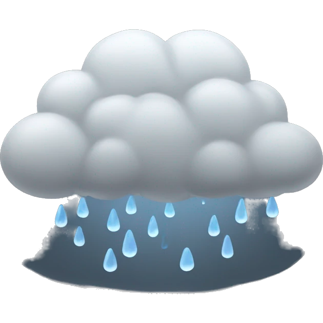 rain cloud emoji