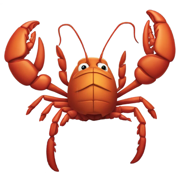 Crawfish snow cold emoji