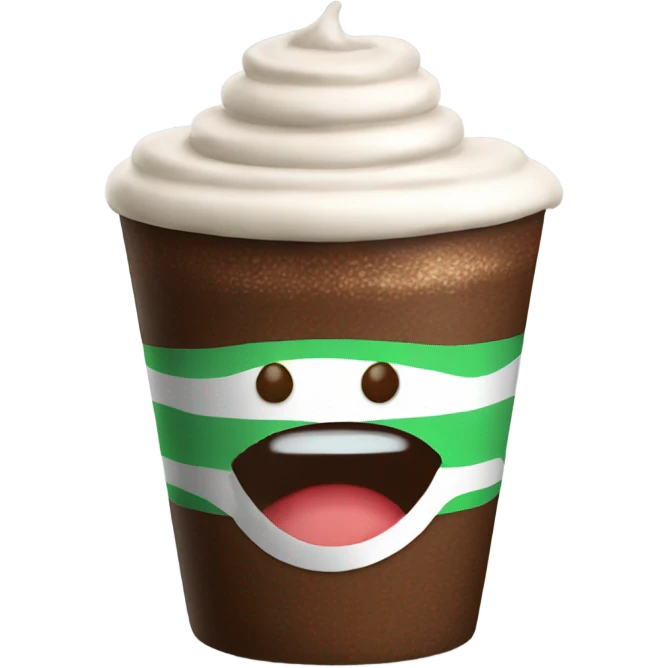 Pepermint mocha emoji