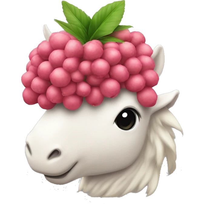 Lychee uniorn emoji