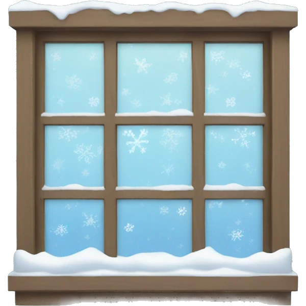 Snow window emoji