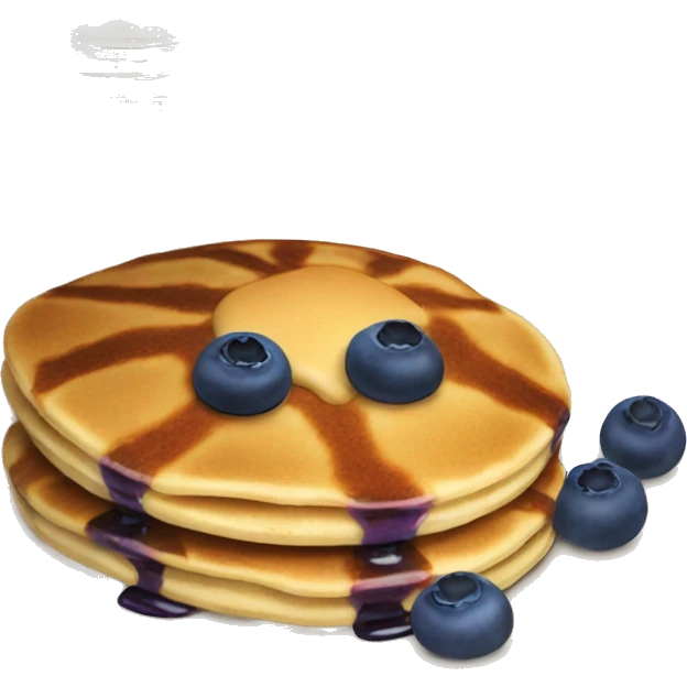 Blueberry pancakes  emoji