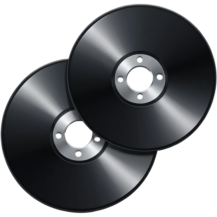 two black computer disk emoji