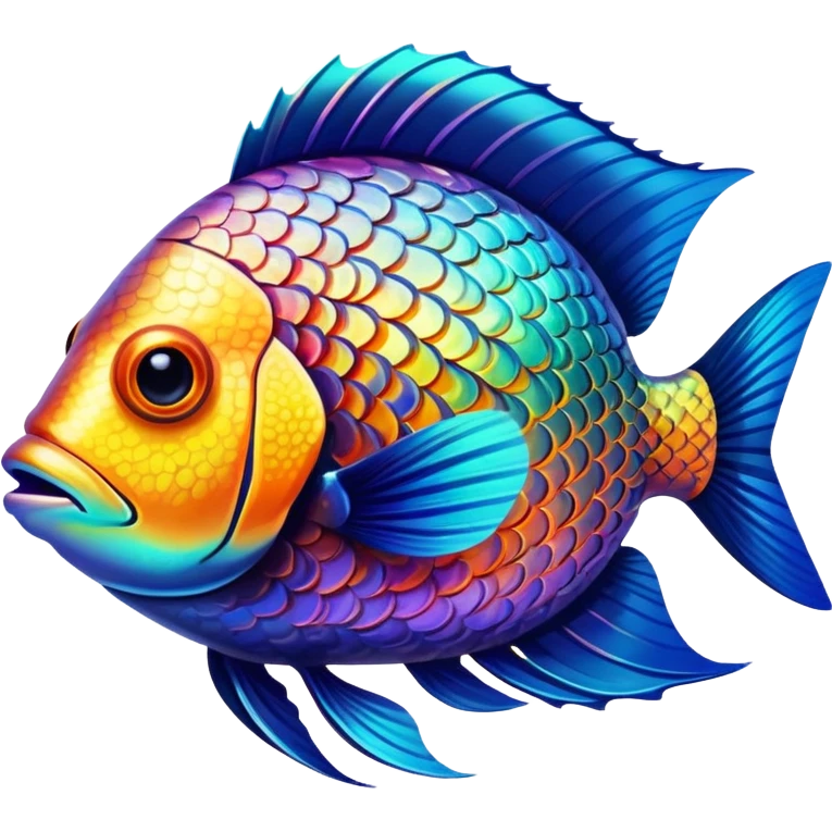 colorful tropical fish emoji