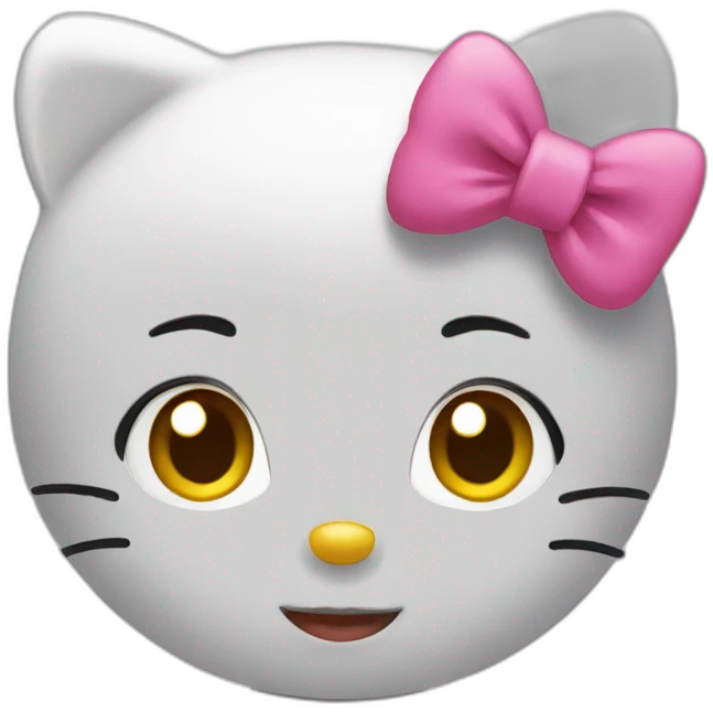 Face Hello kitty emoji
