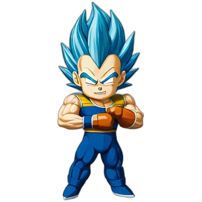 Vegeta middle finger emoji