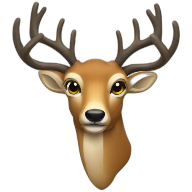 drinking beer deer emoji