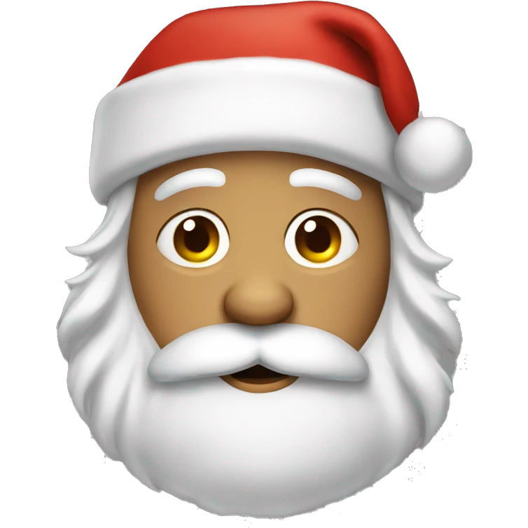 a very tired santa claus emoji
