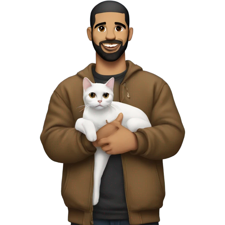 Drake holding a cat emoji