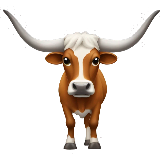 Longhorn with horns up emoji