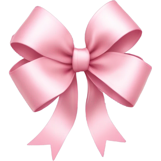 light pink ribbon bow emoji