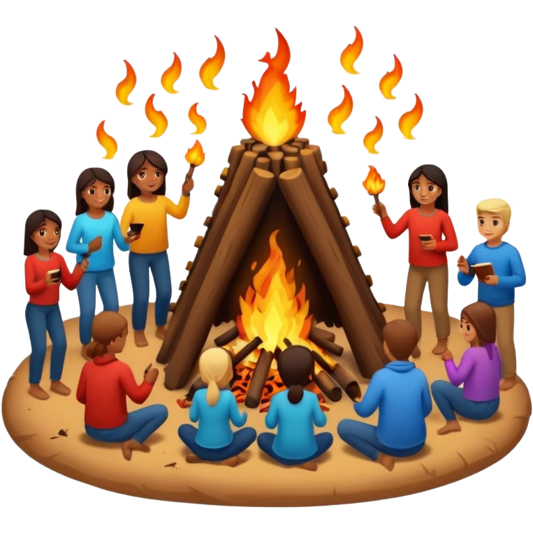 Bonfire Night with music emoji