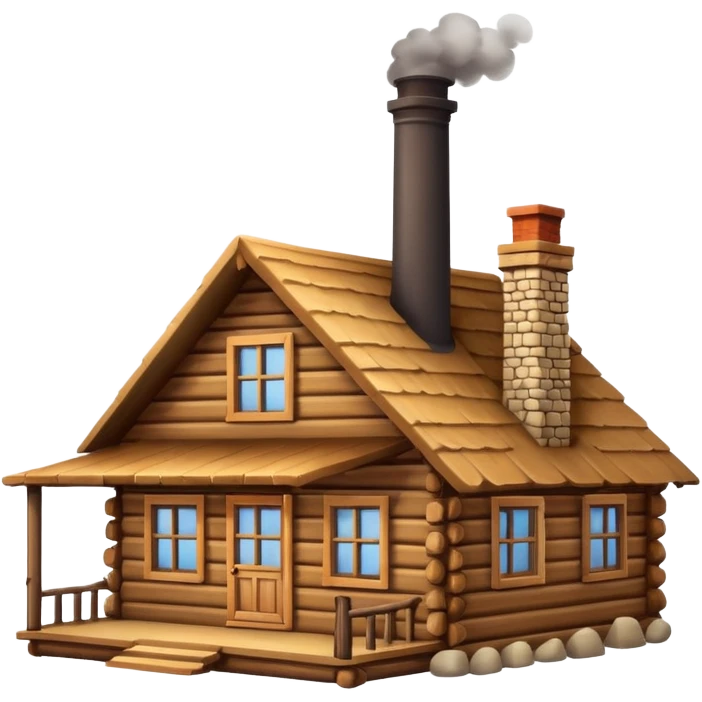 Log cabin emoji