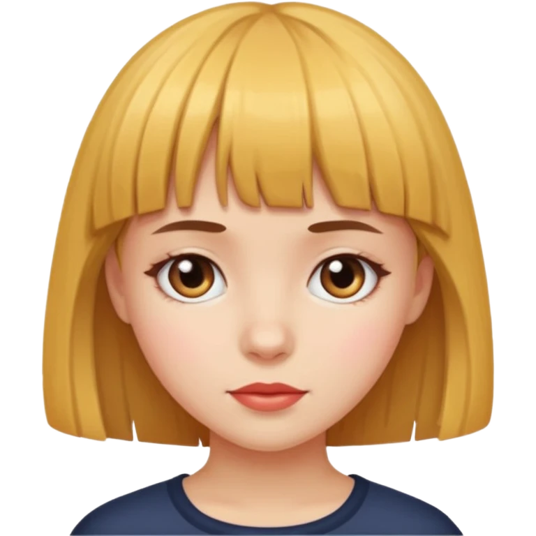 Garota de franja emoji