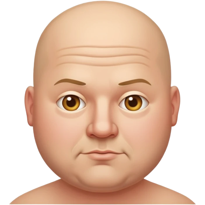 bald fat guy  emoji