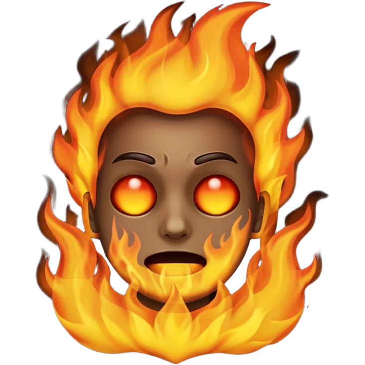 Spontaneous human combustion emoji