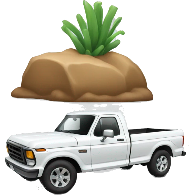 white ford truck emoji