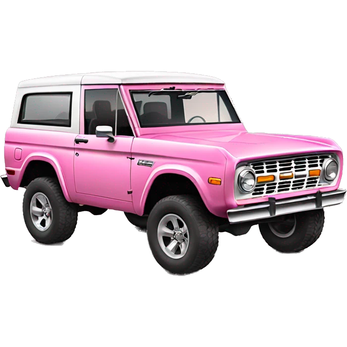 Pink ford bronco emoji