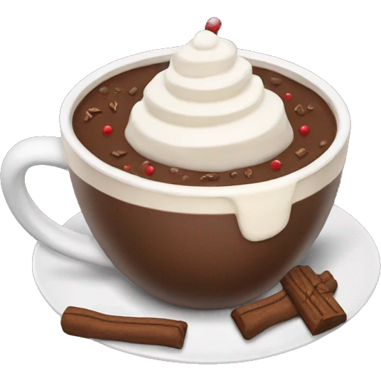 Hot chocolate christmas  emoji