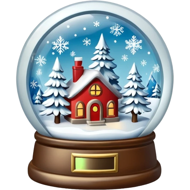 vintage snow globe emoji