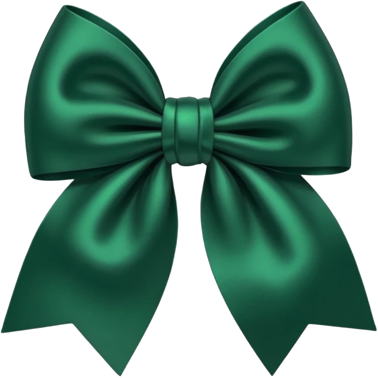 
dark green bow emoji