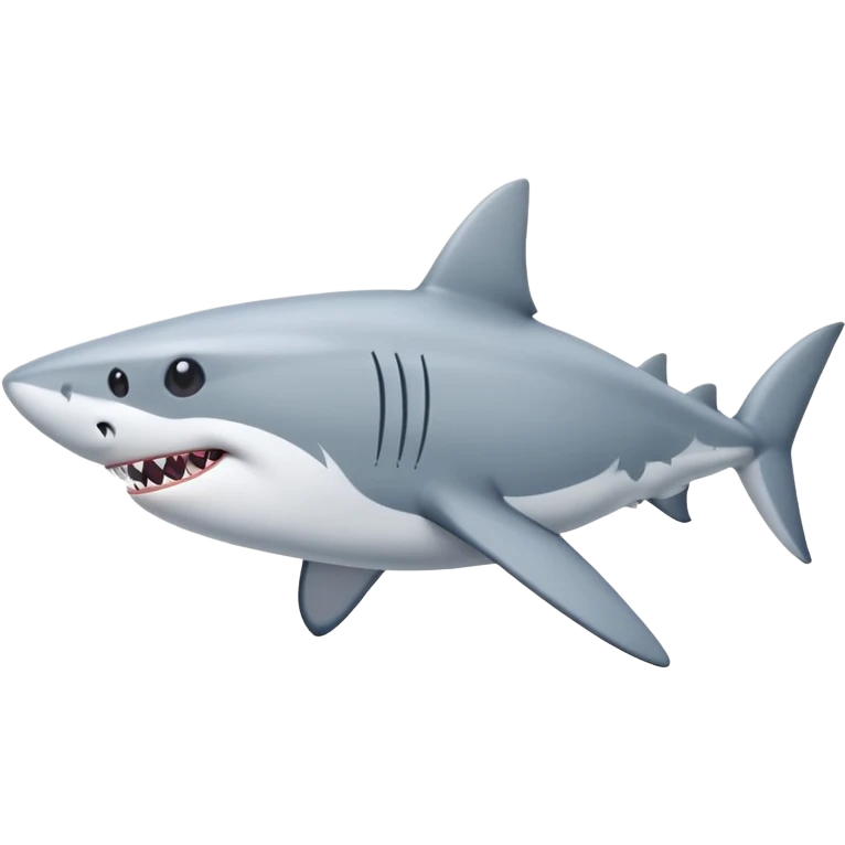 Shark body with husky head emoji