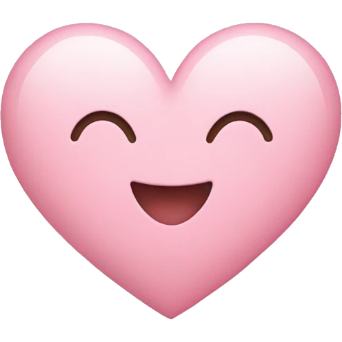 Light pink heart emoji