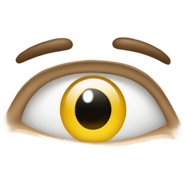 Wide open eyes with a sweat drop on the side emoji