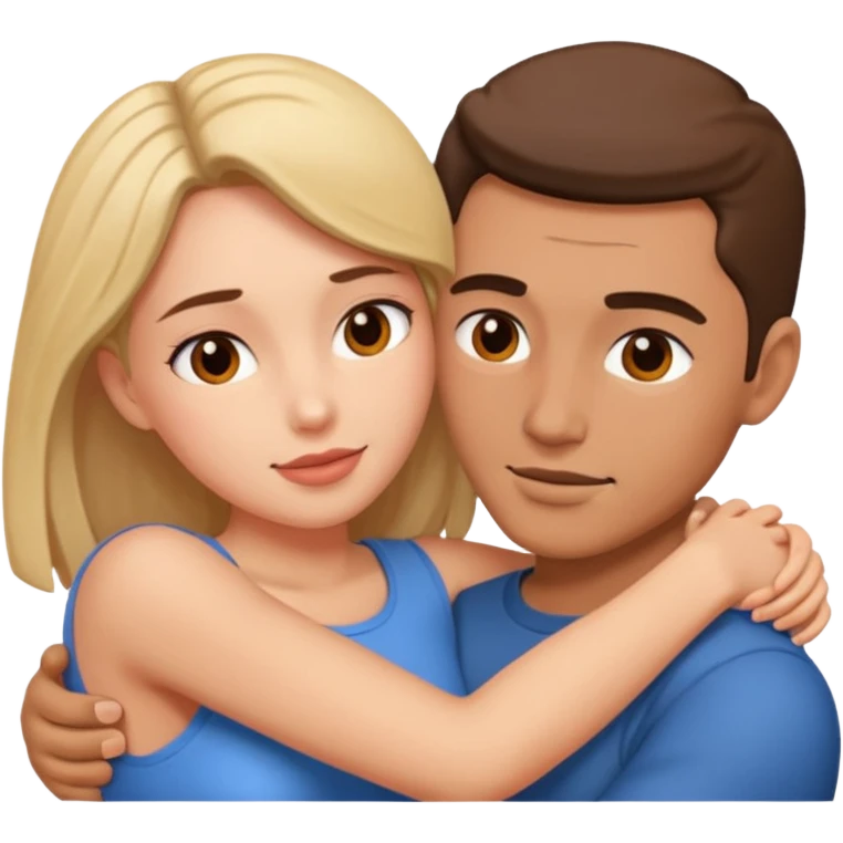 Man horny with woman emoji