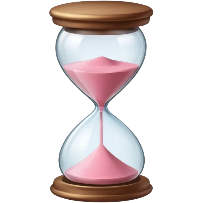sablier rose emoji