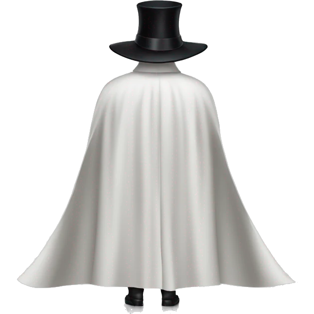 back profile of black magician, cape that says Dior, Dior logo on the cape emoji
