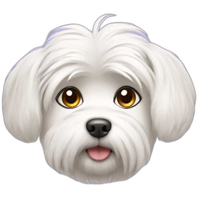 maltese dog furry emoji