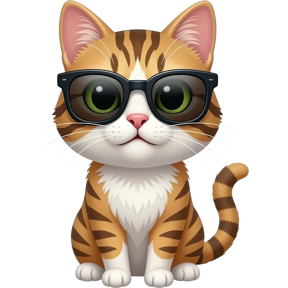 Cat wearing sunglasses emoji