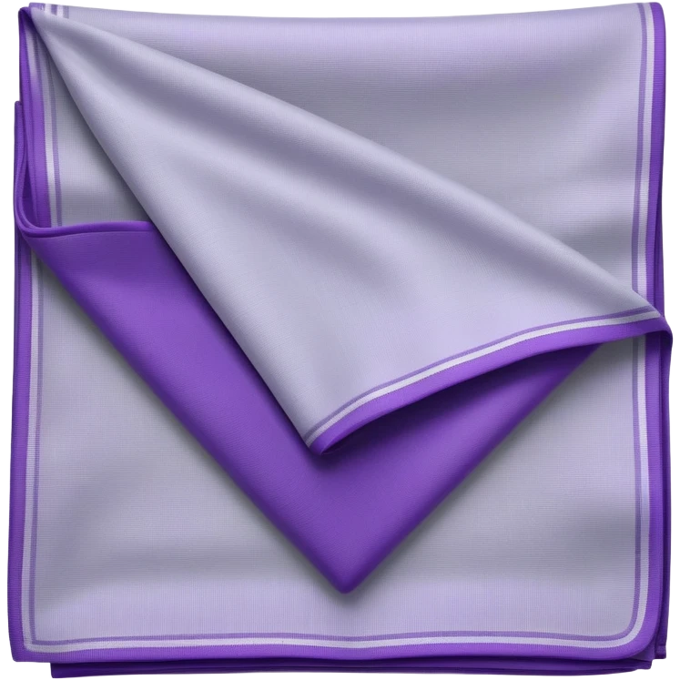 Grey and purple handkerchief emoji