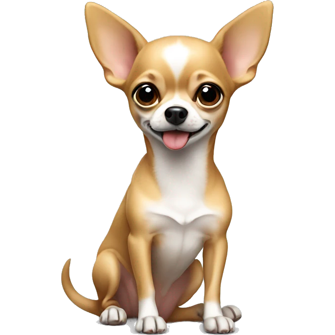 A chihuahua sitting  emoji