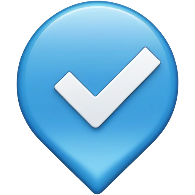 Blue check  emoji