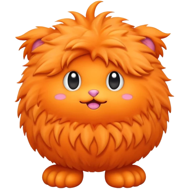 Bipedal orange stupid cute creature emoji