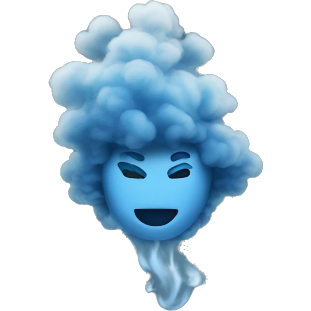 Smoke blue dream emoji