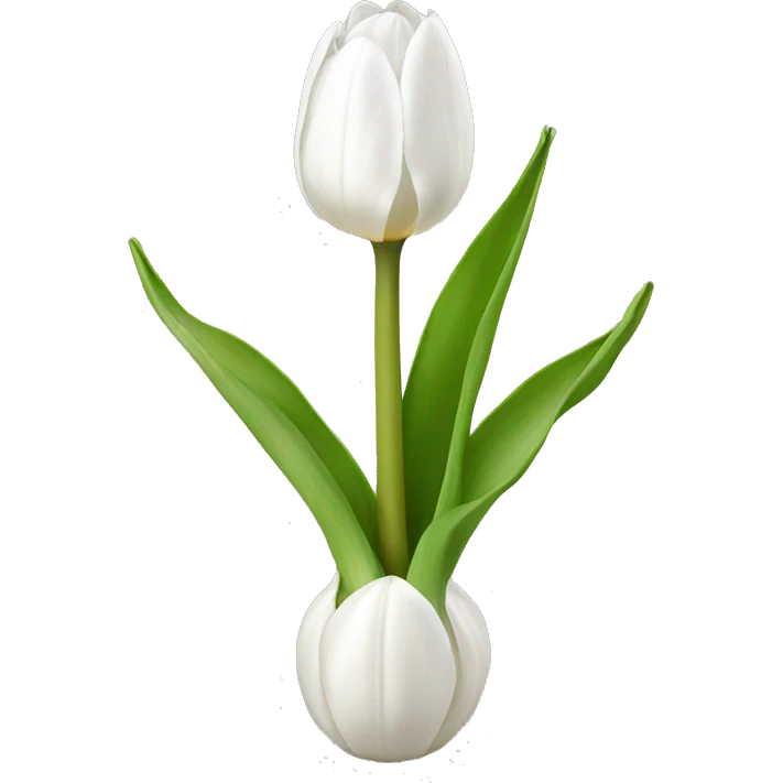 white tulip emoji