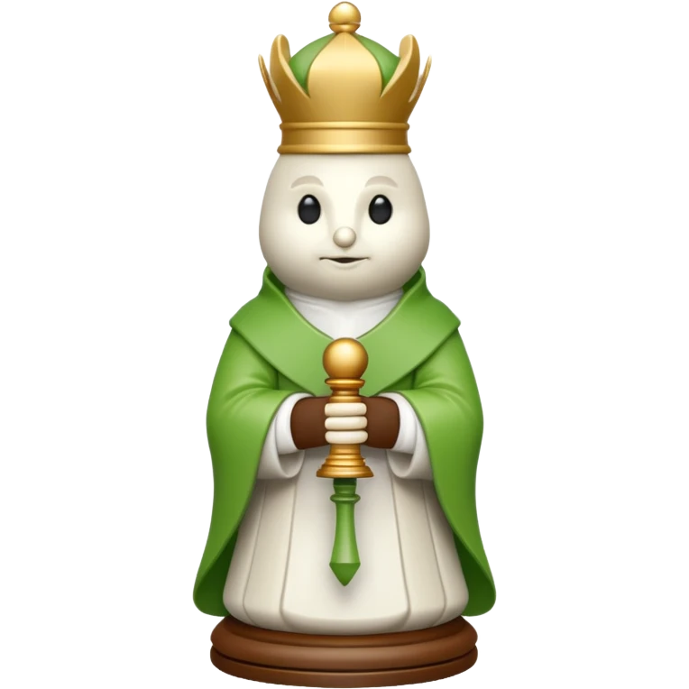 eco-hacktivist white bishop chess piece emoji