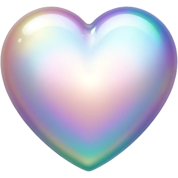 Pearl and heart emoji