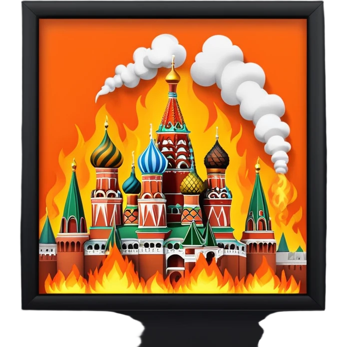 Kremlin is burning emoji
