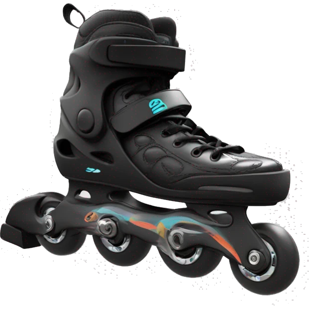 a black rollerblade inline skate, the model called "TWISTER XT" emoji