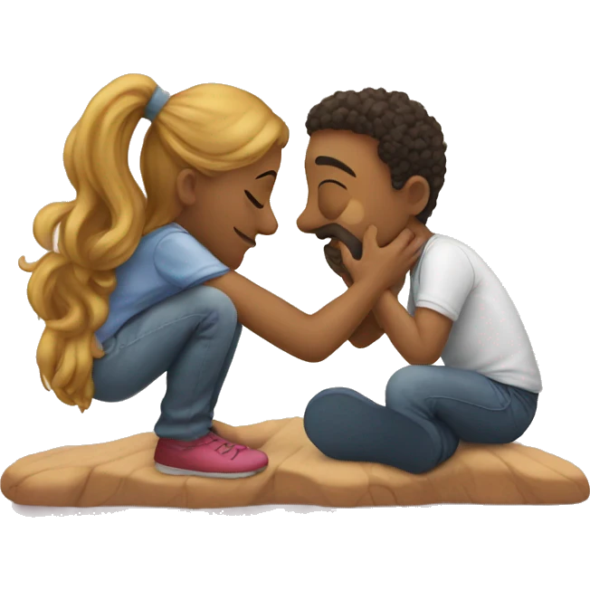 a foot kissing a foot emoji
