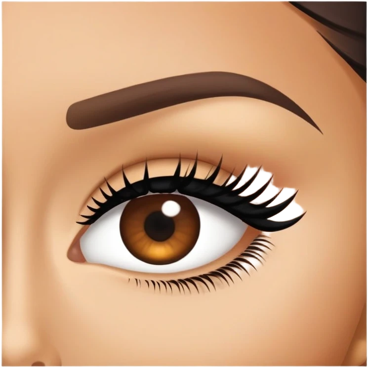 Side eye with lashes emoji